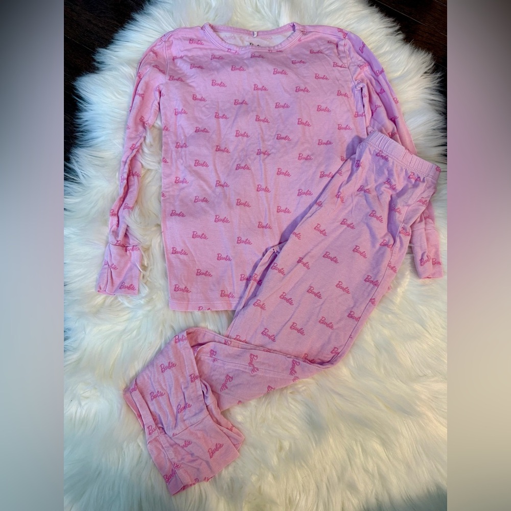 Posh Peanut Pastel Barbie Pajama Set Size 7-8